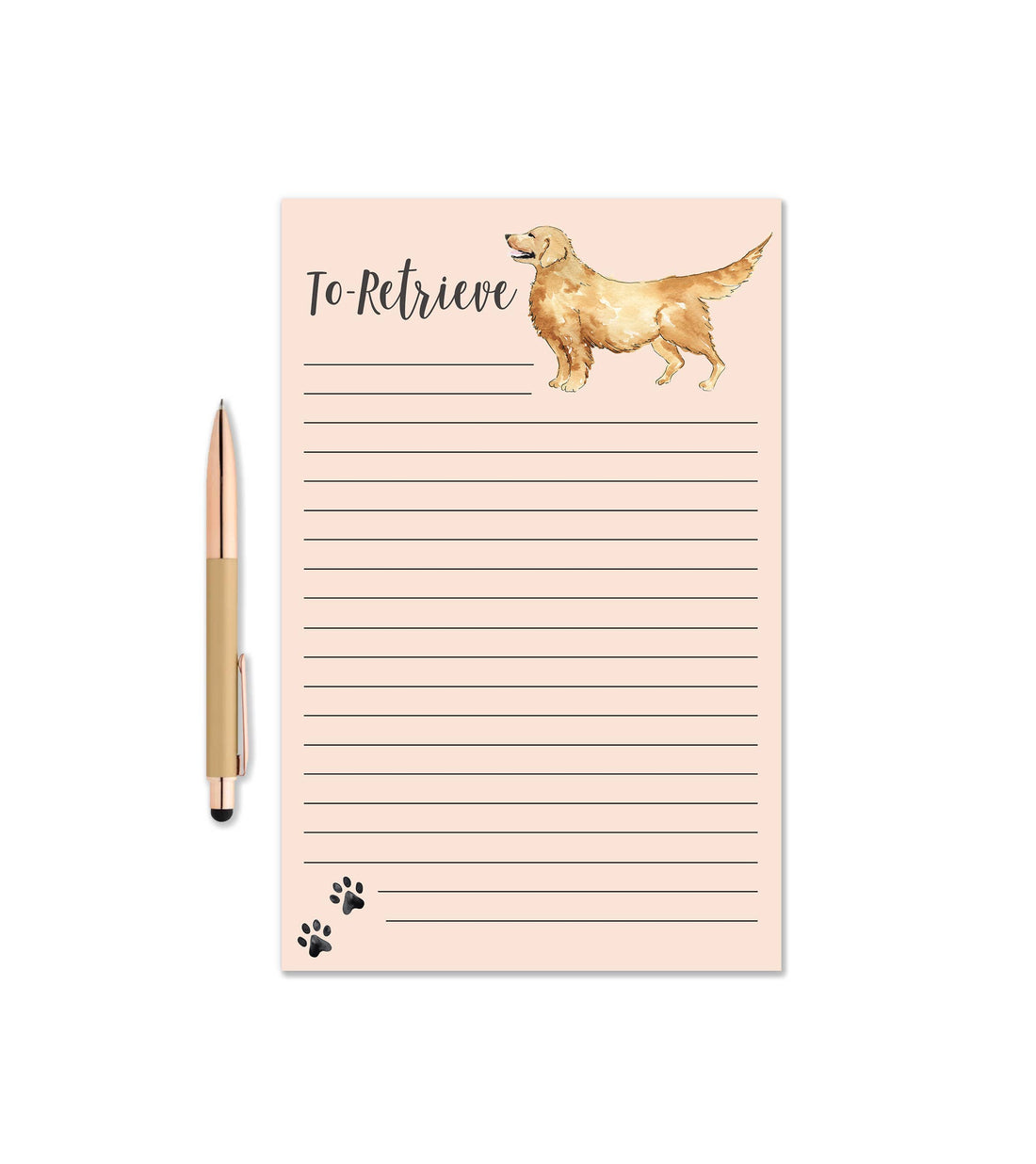 Golden Retriever Notepad