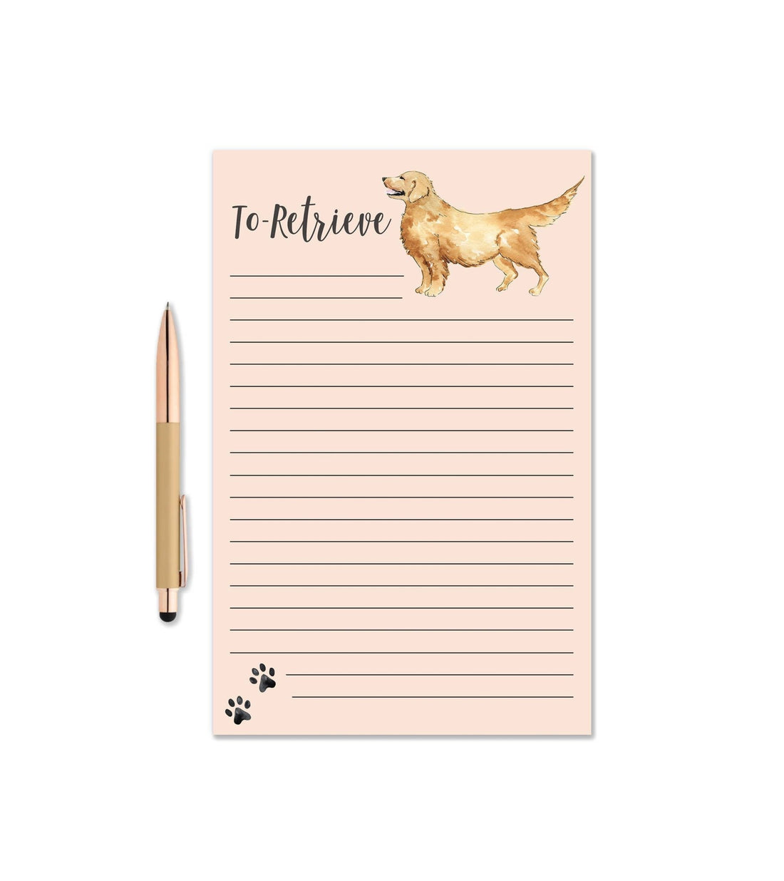Golden Retriever Notepad
