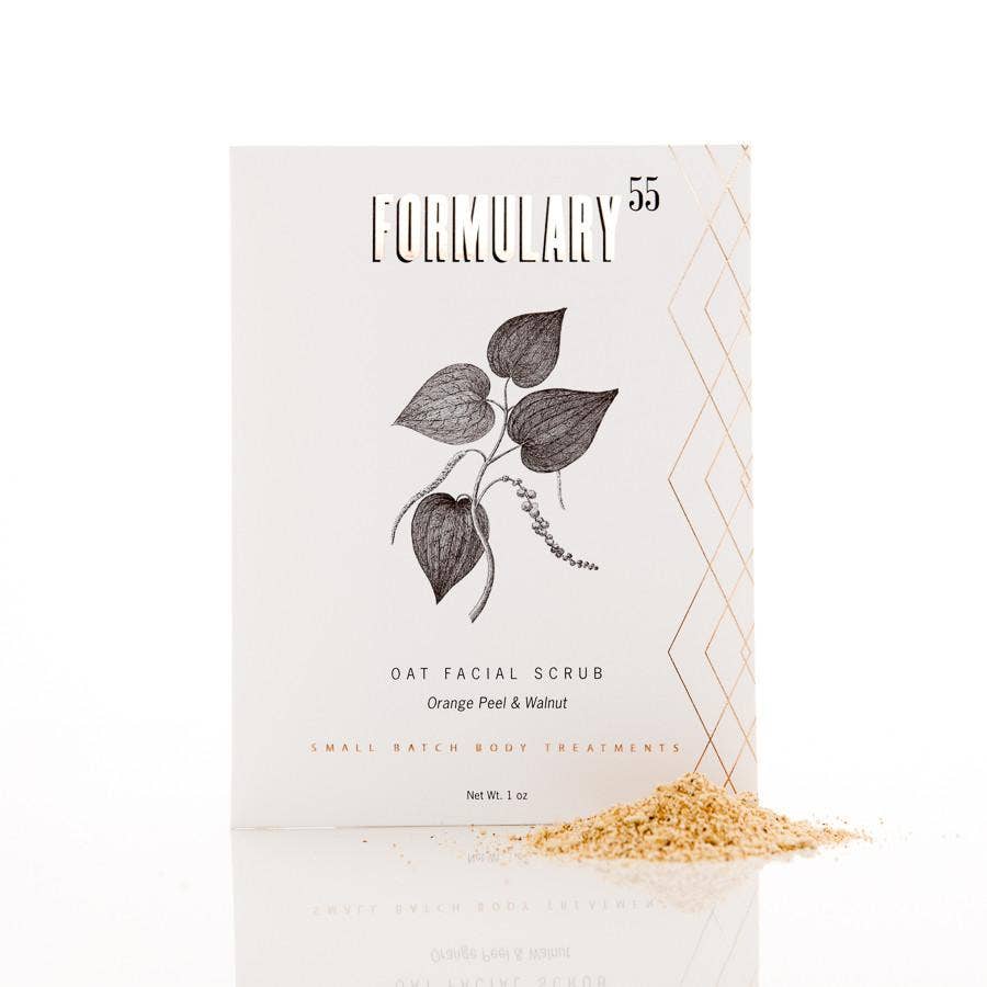 Oat Facial Scrub with Orange Peel & Walnut