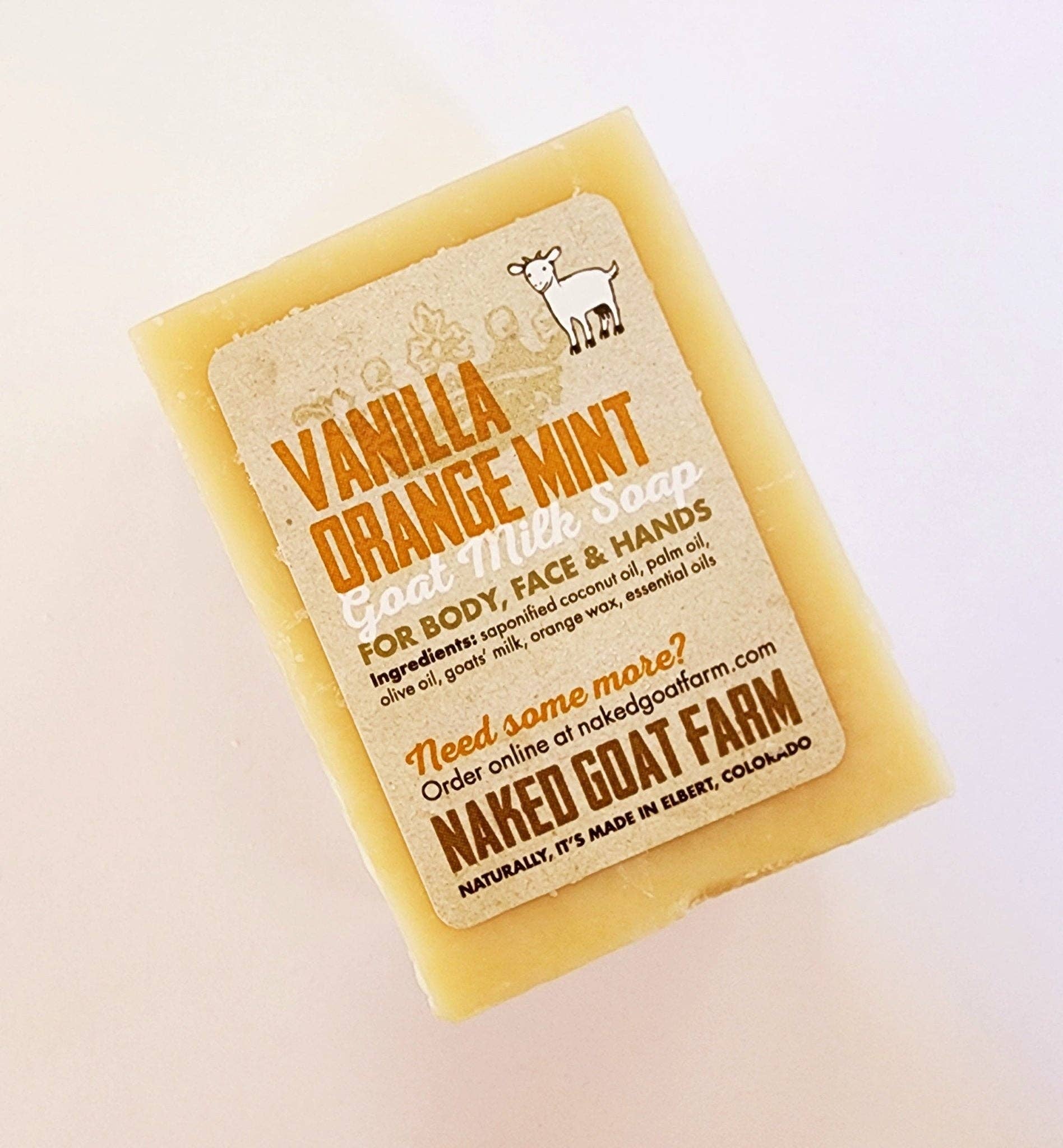 Vanilla Orange Mint Goat Milk Soap