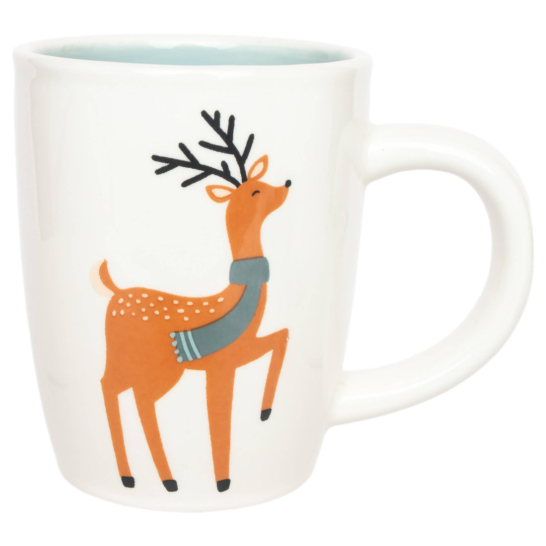 Dancing Deer Ceramic Christmas Mug