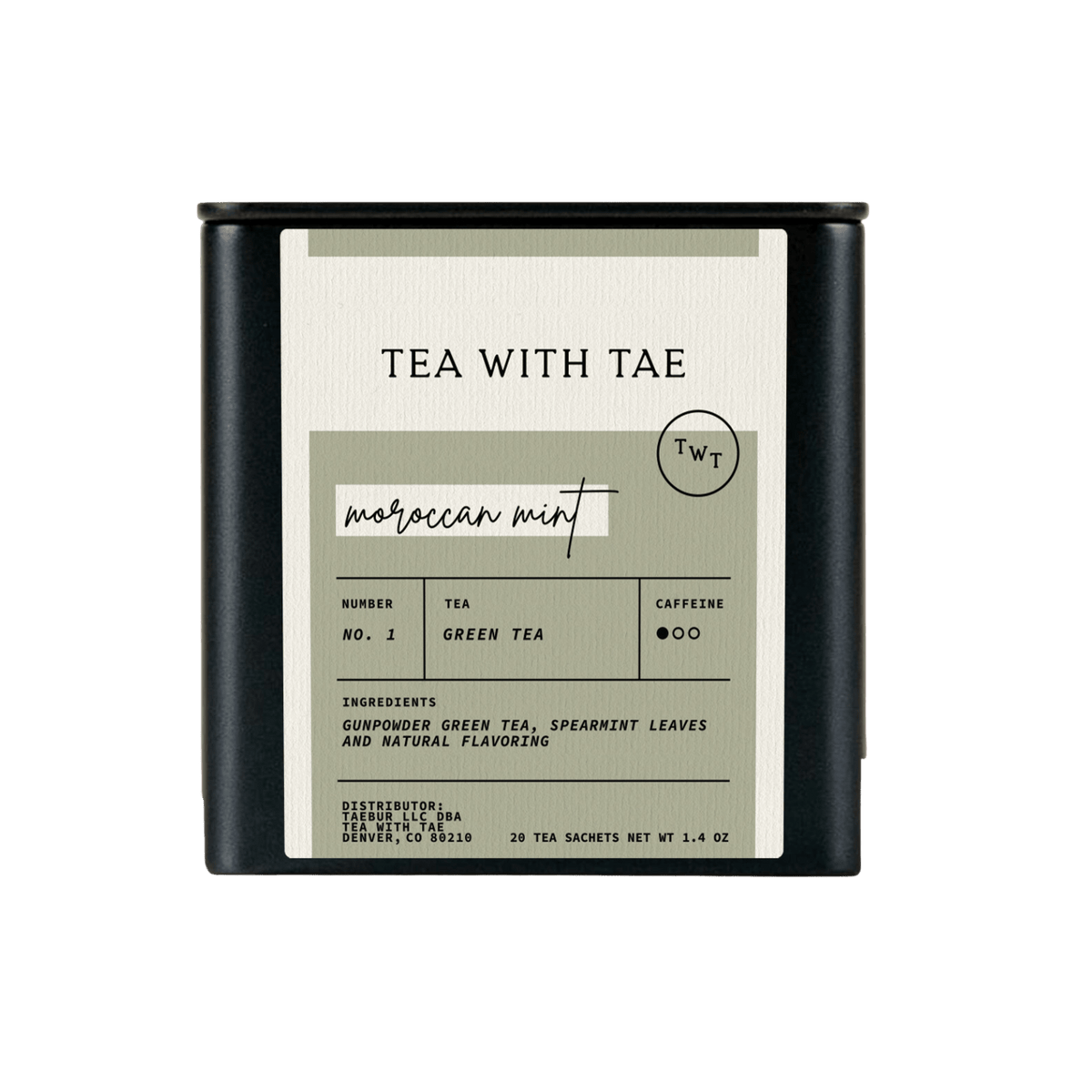 Moroccan Mint Green Tea Tin
