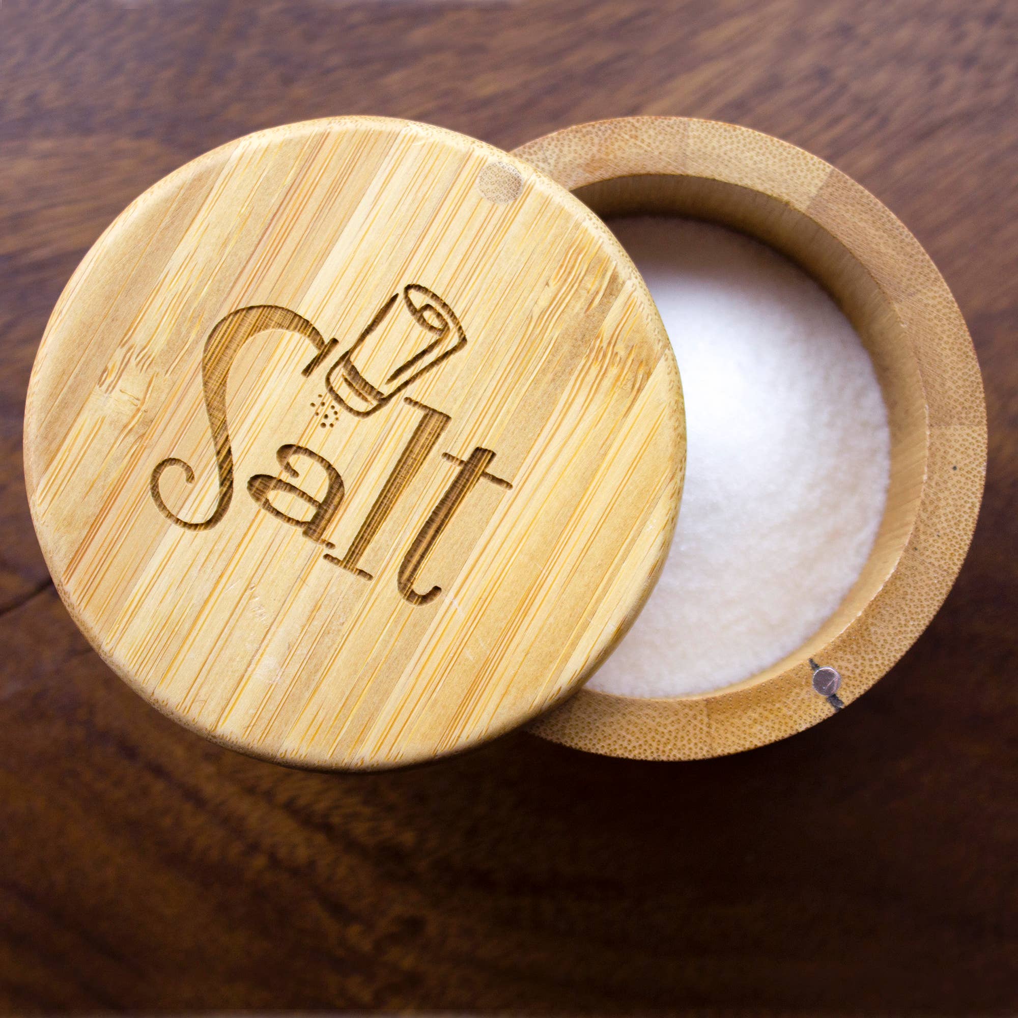 "Salt Shaker" Engraved Salt Box
