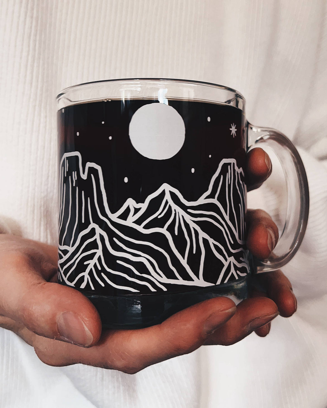 Mountain Range Glass Mug