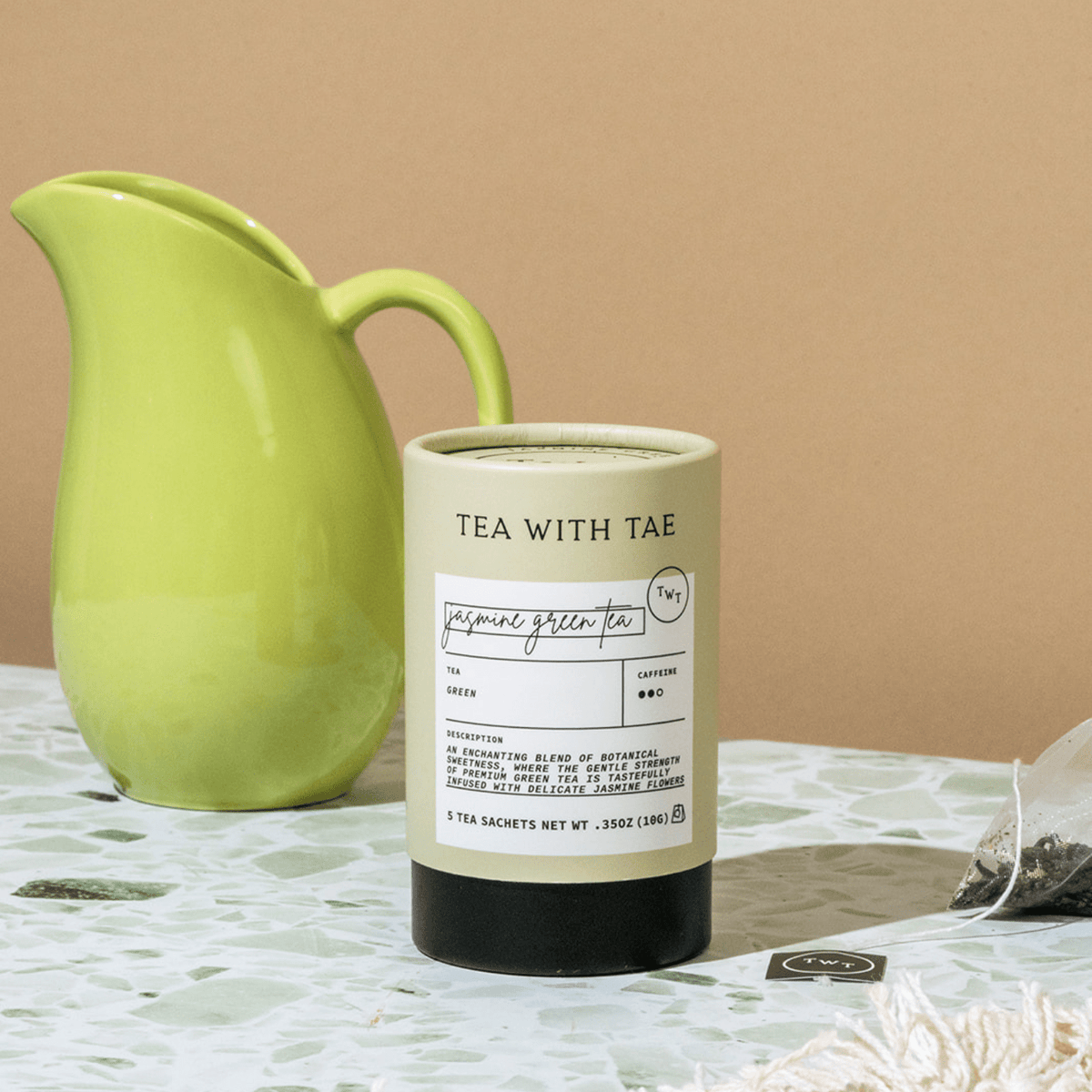 Tea canister labeled &