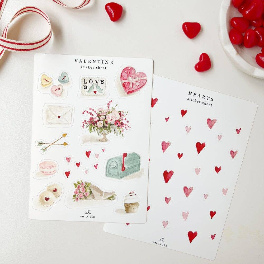 Two sheets of Valentine&