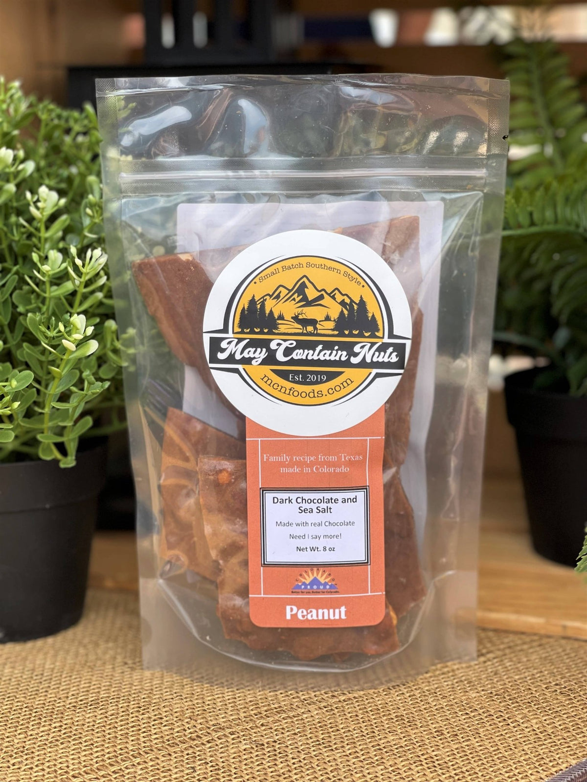Dark Chocolate & Sea Salt Peanut Brittle