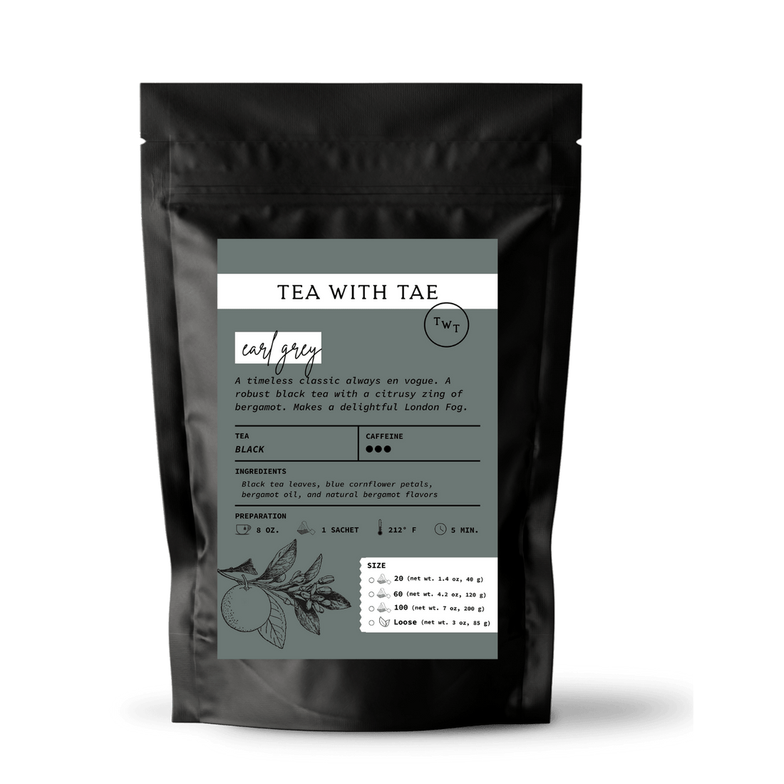Earl Grey Tea Pouch (5 sachets)