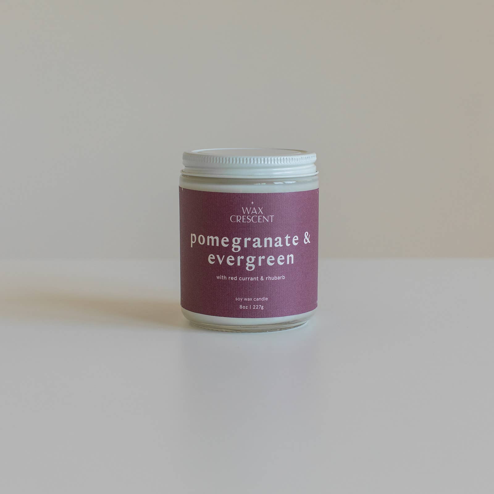 Pomegranate & Evergreen Soy Wax Candle
