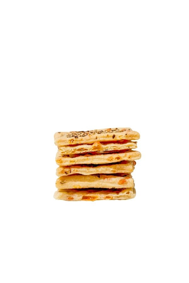 Cracked Pepper & Parmesan Sourdough Crackers