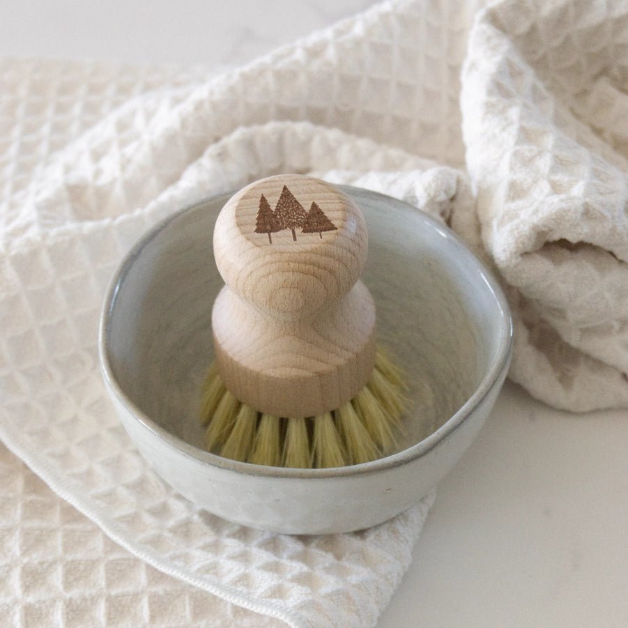 Natural Beech Wood + Sisal Scrub Brush