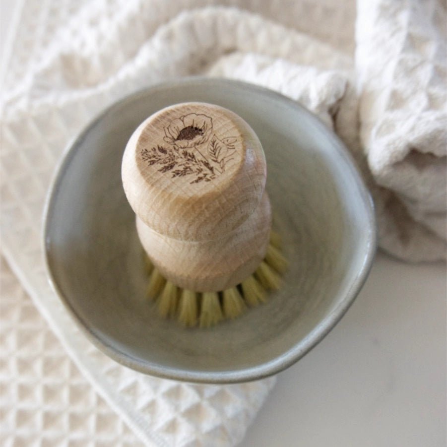 Natural Beech Wood + Sisal Scrub Brush