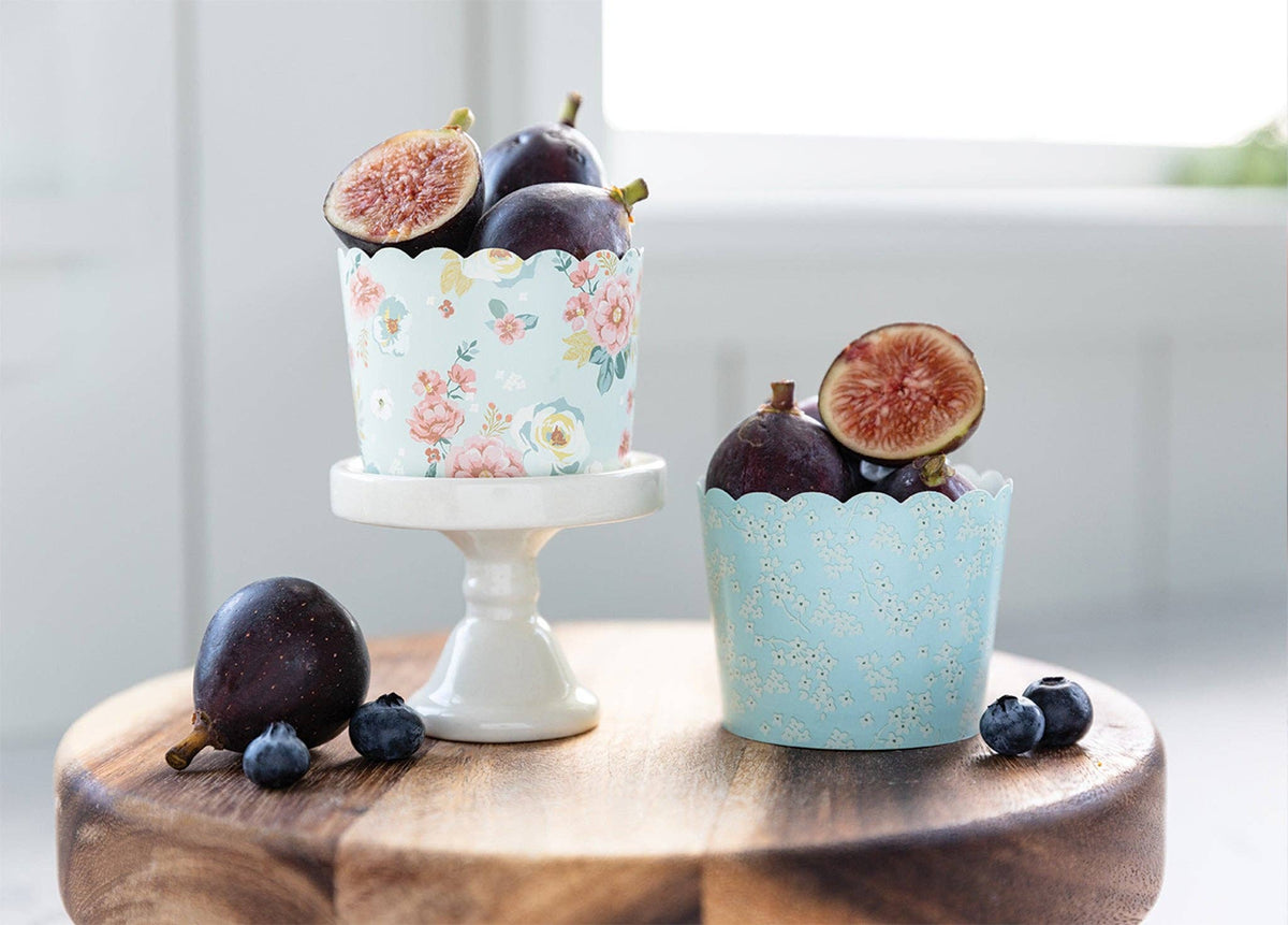 Floral Fabric Baking Cups