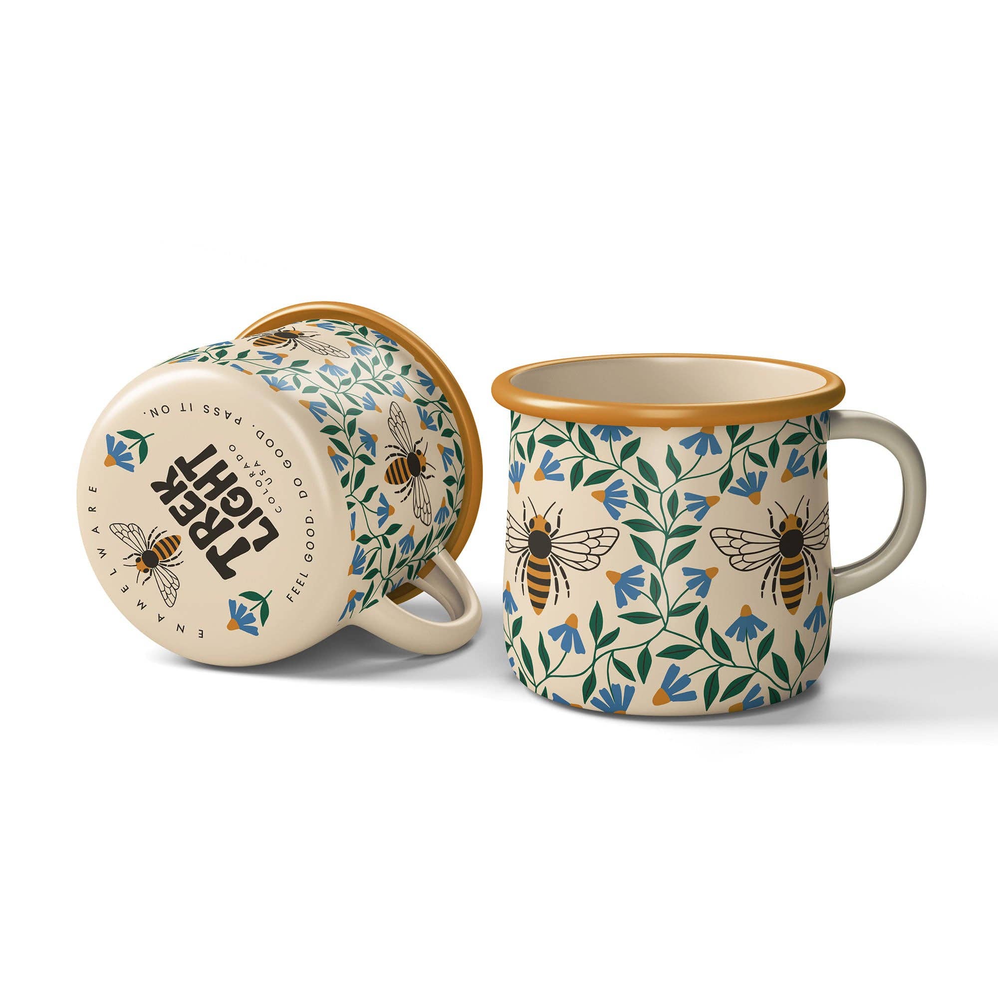 Honeybee Enamel Coffee & Camp Mug