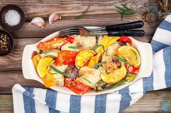 citrus pucker pepper on chicken & veggies