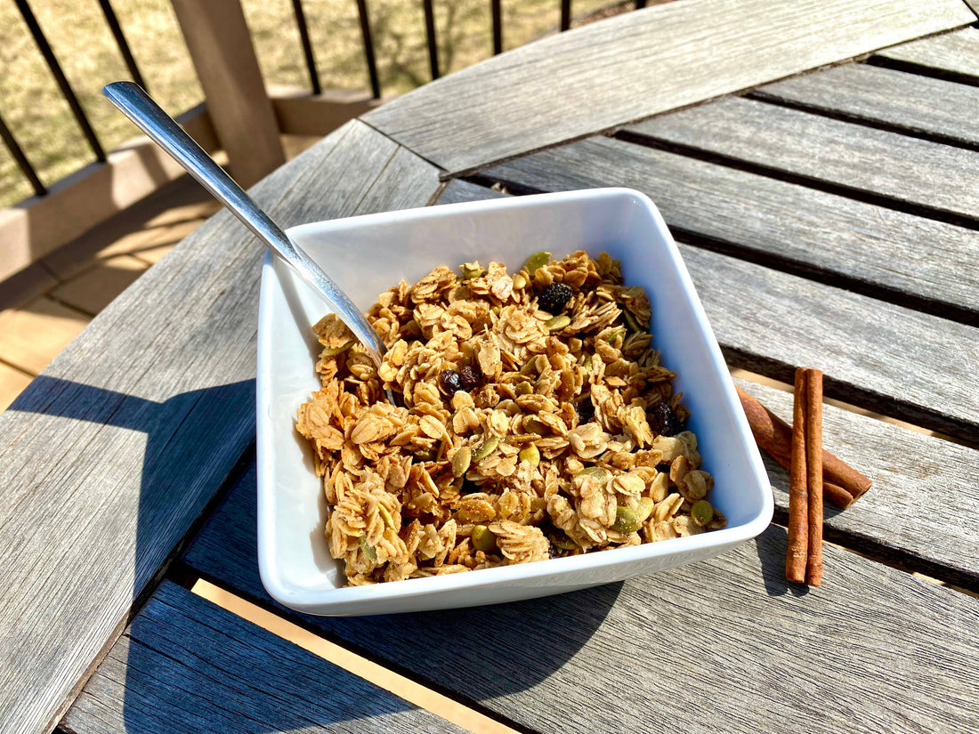 Cinnamon Raisin Flax Granola
