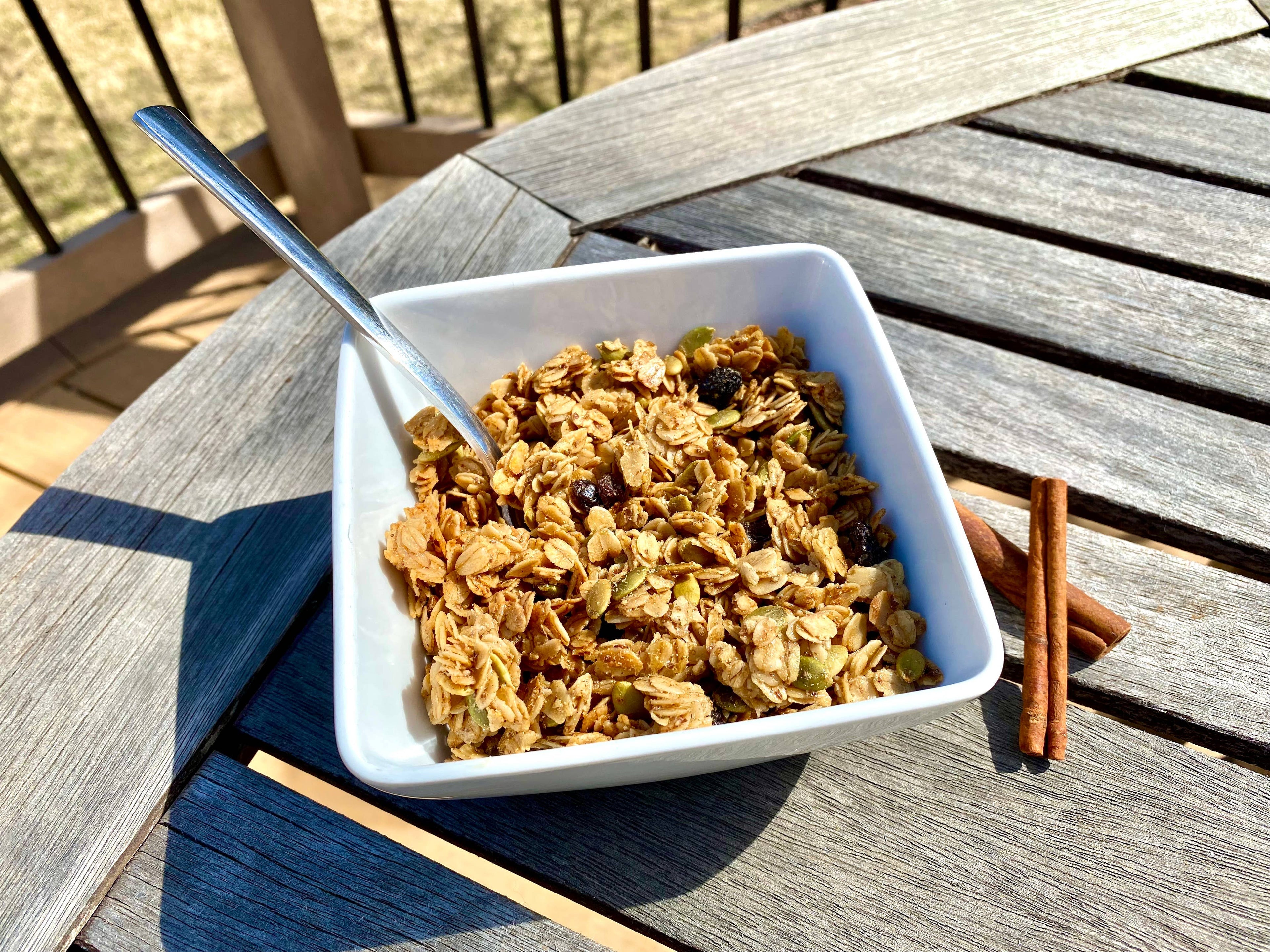 Cinnamon Raisin Flax Granola