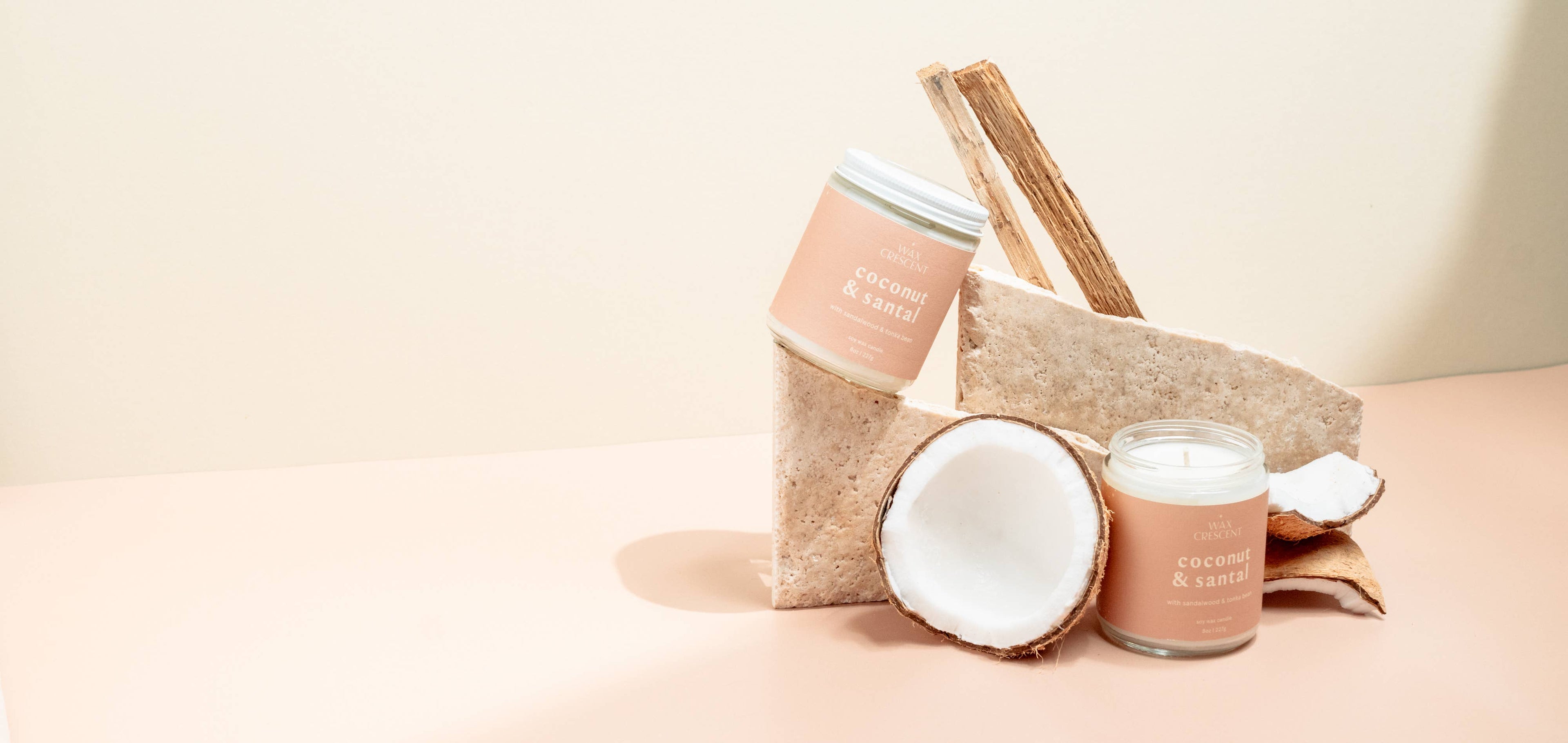 Coconut & Santal Soy Wax Candle