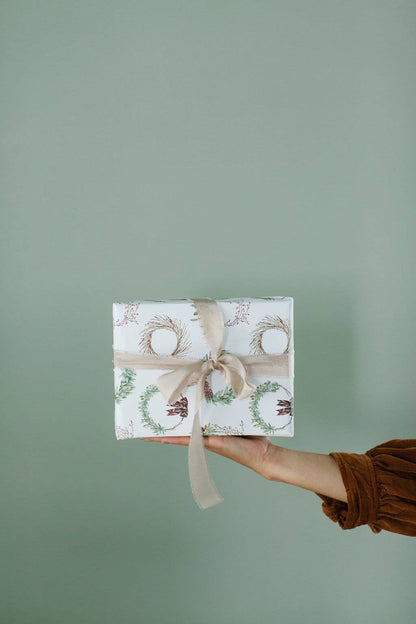 Gift Wrap Roll - Holiday Wreath