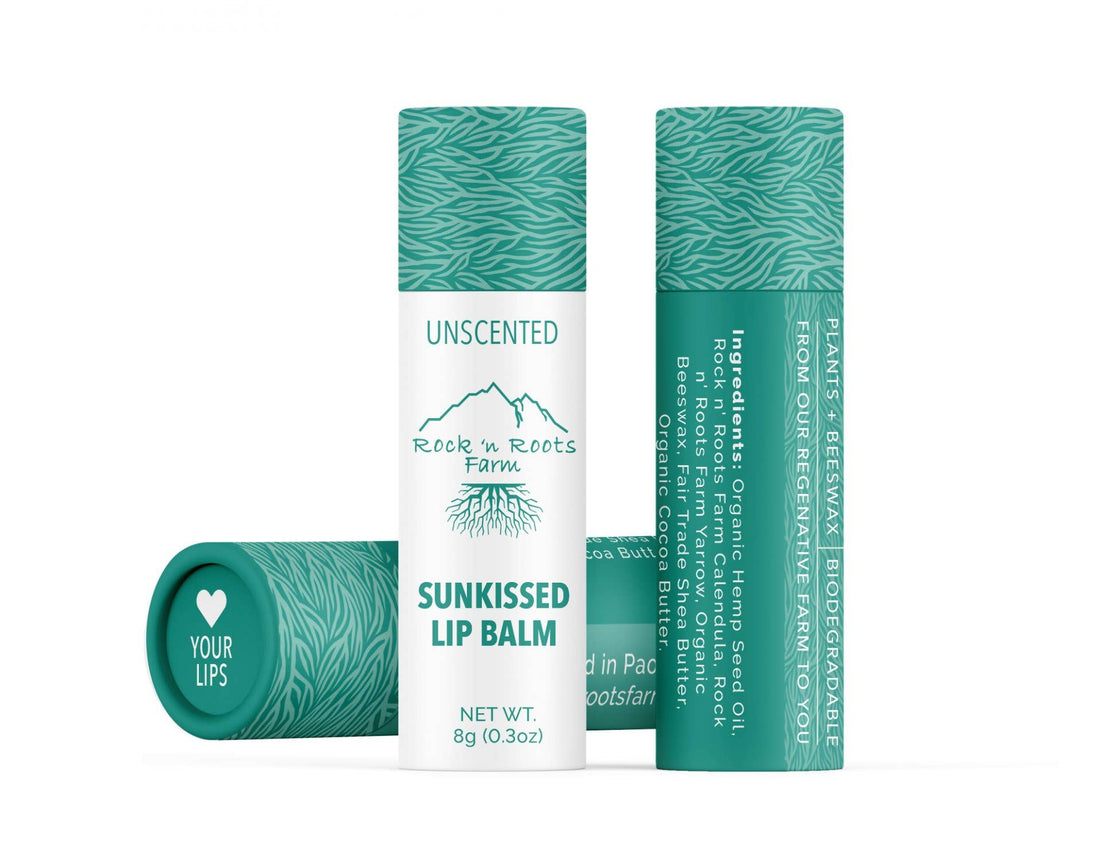 Two tubes of Sun Kissed Lip Balm by Rock n&