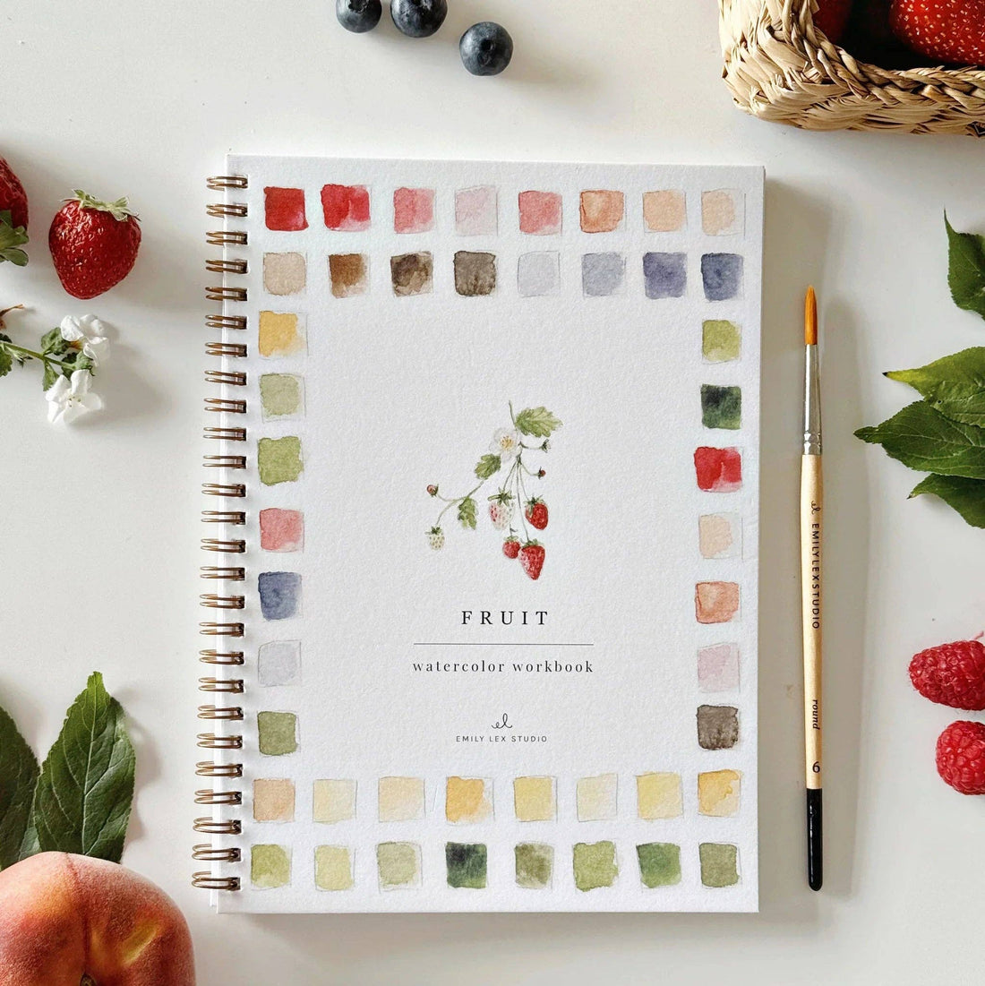 Watercolor workbook titled &