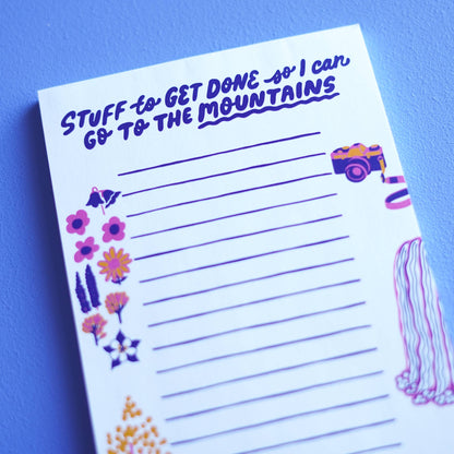Mountains Notepad