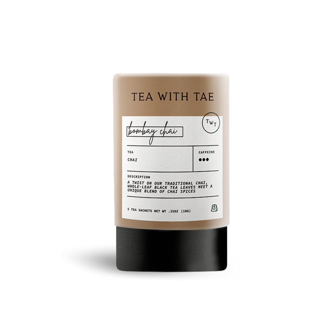 Bombay Chai Black Mini Tea Tube