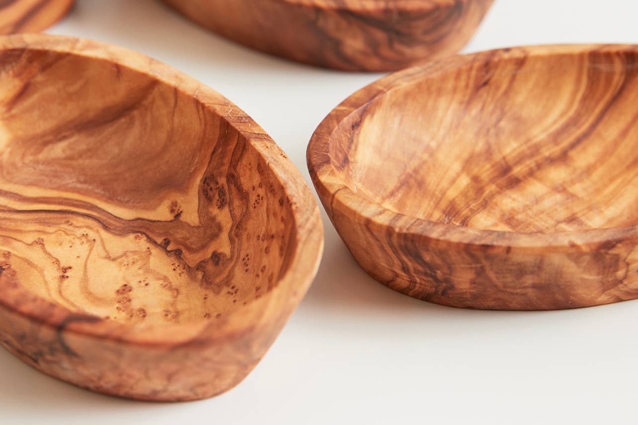 Italian Olivewood Aperitivo Bowls (Set of 4)