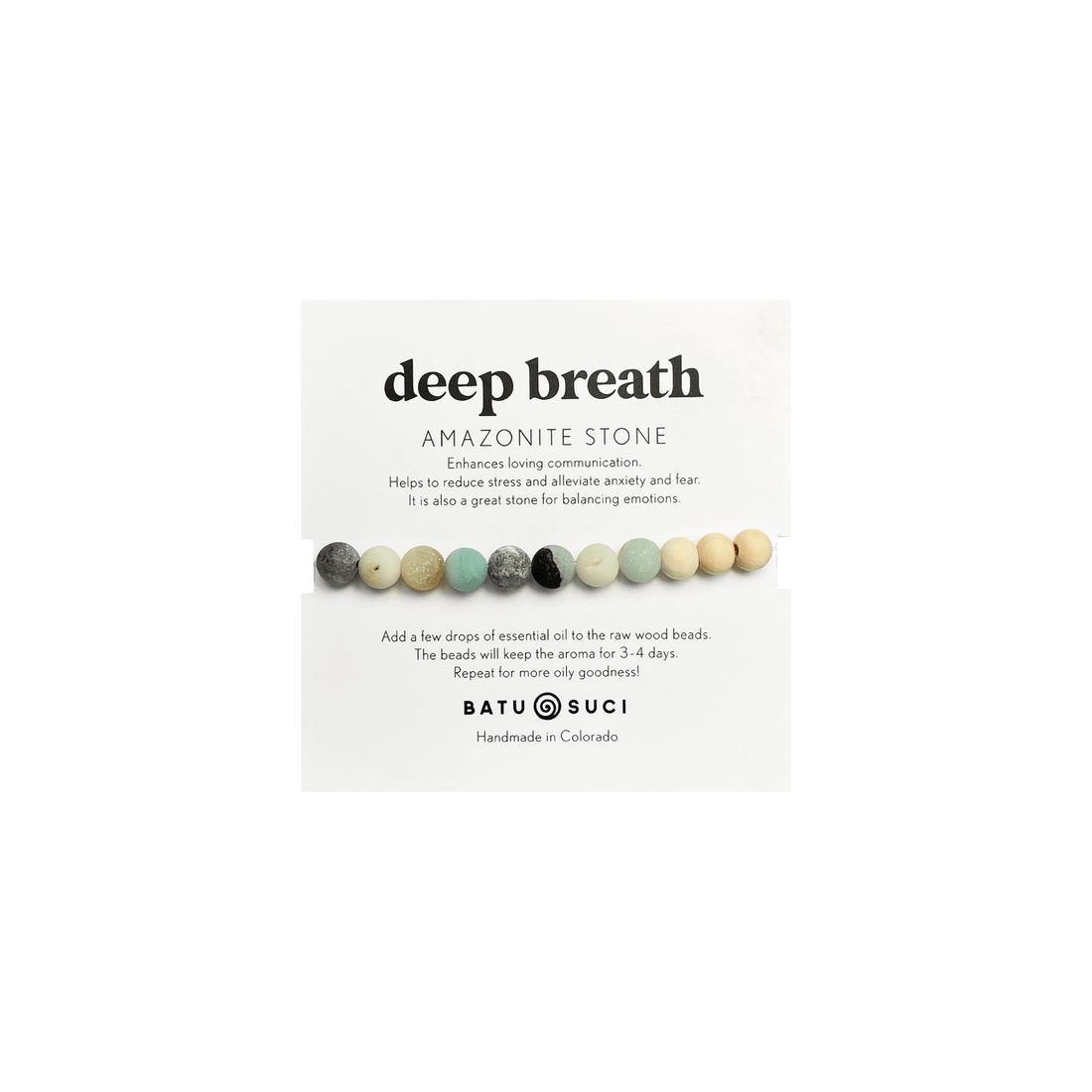 Beaded bracelet packaging with &