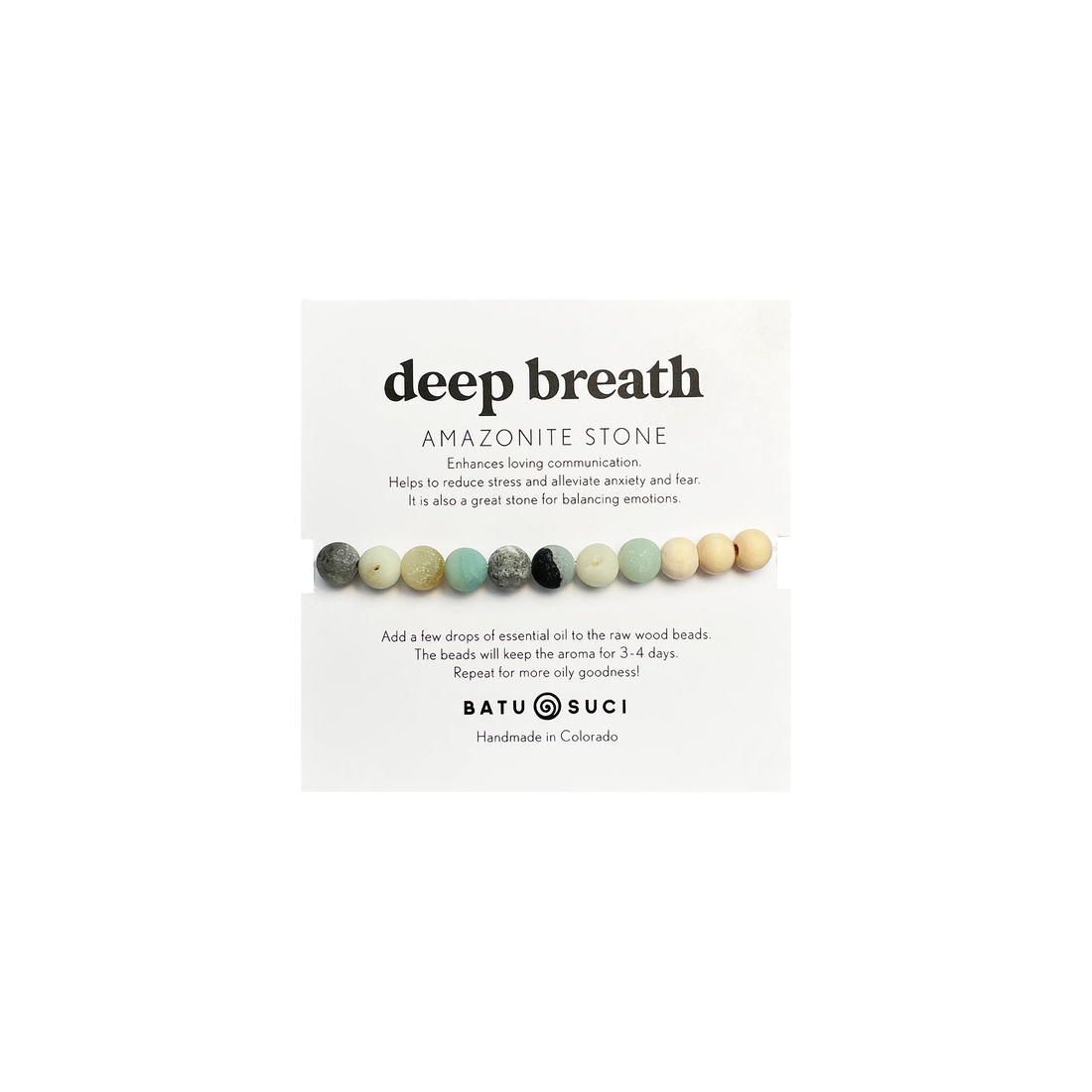 Beaded bracelet packaging with &