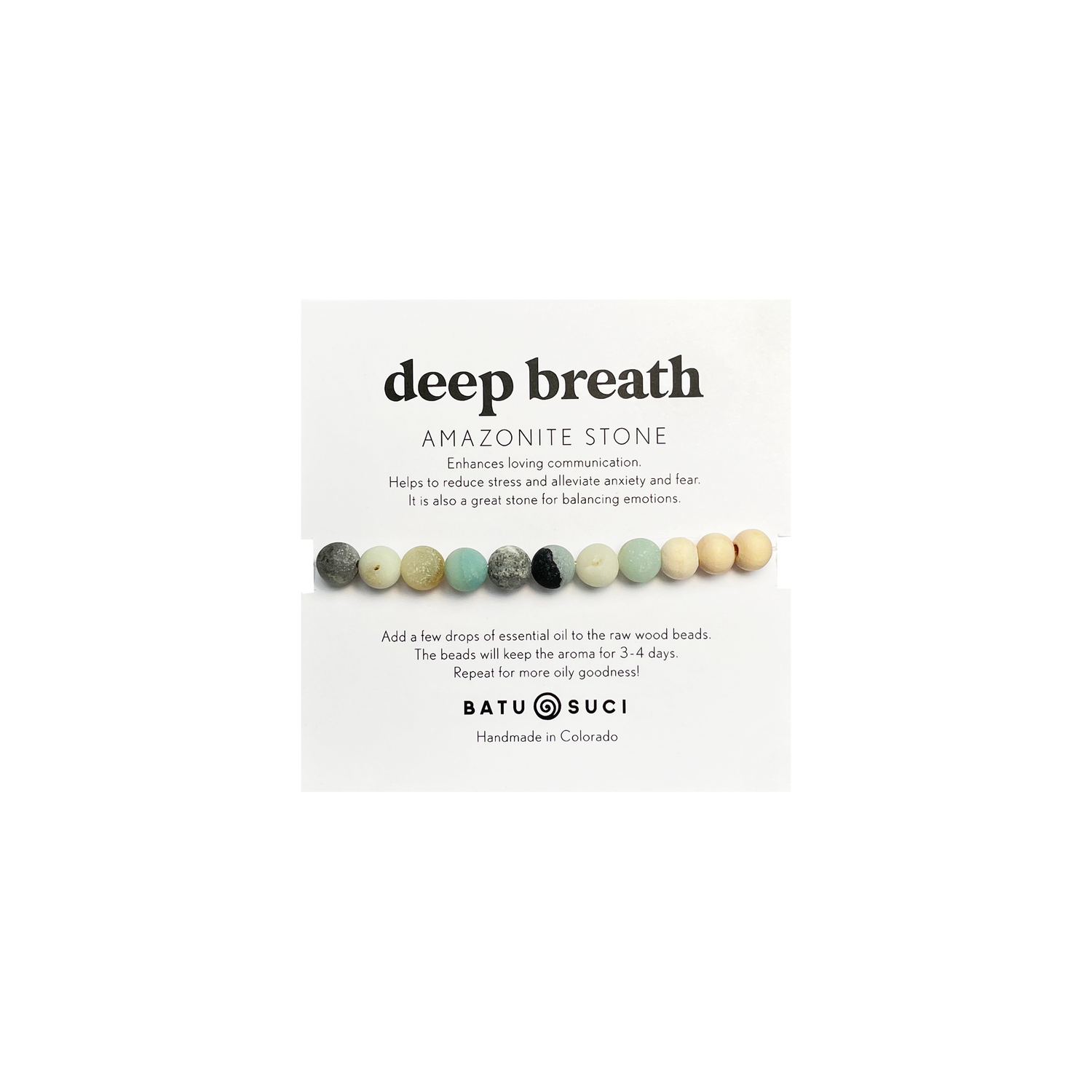 Beaded bracelet packaging with &
