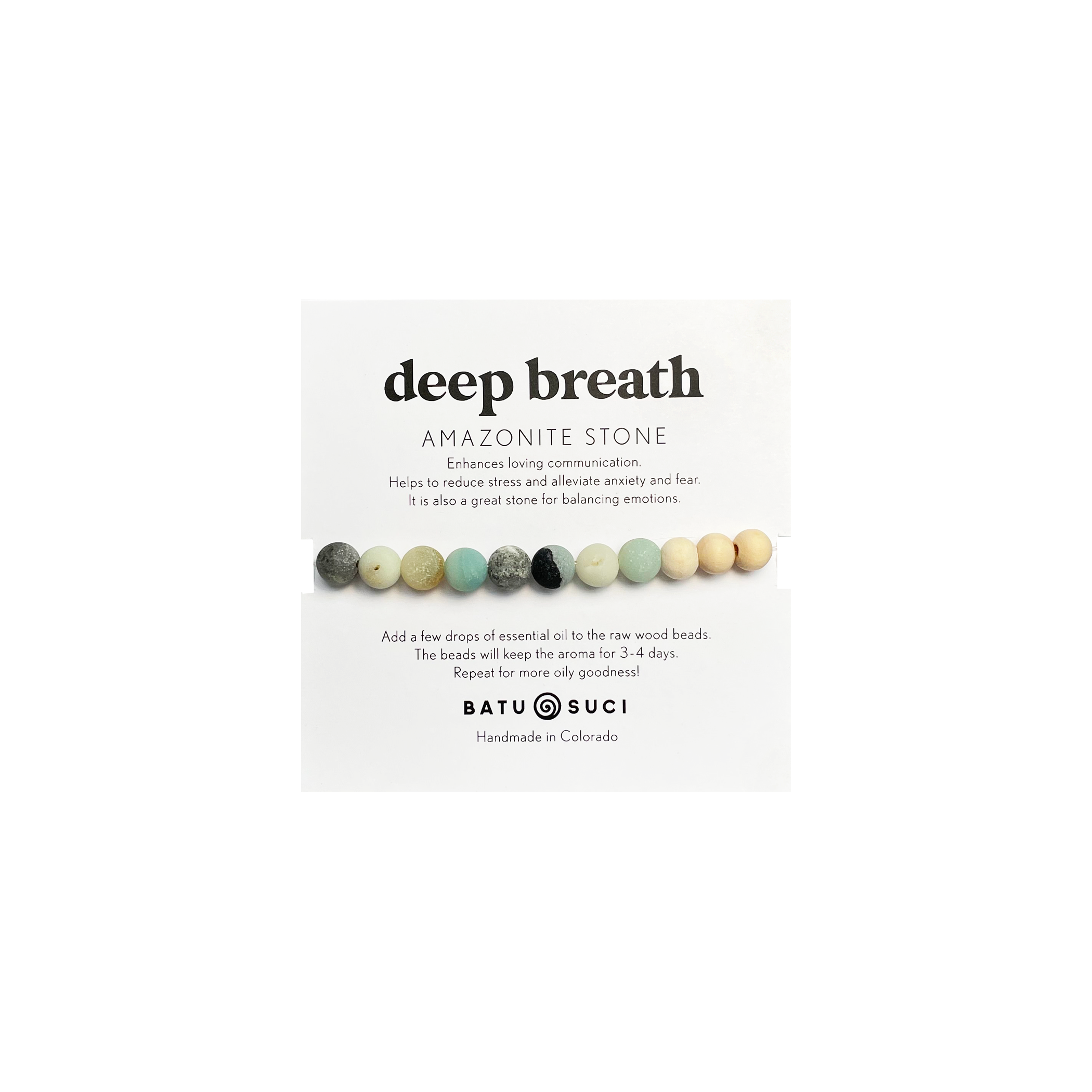 Beaded bracelet packaging with &