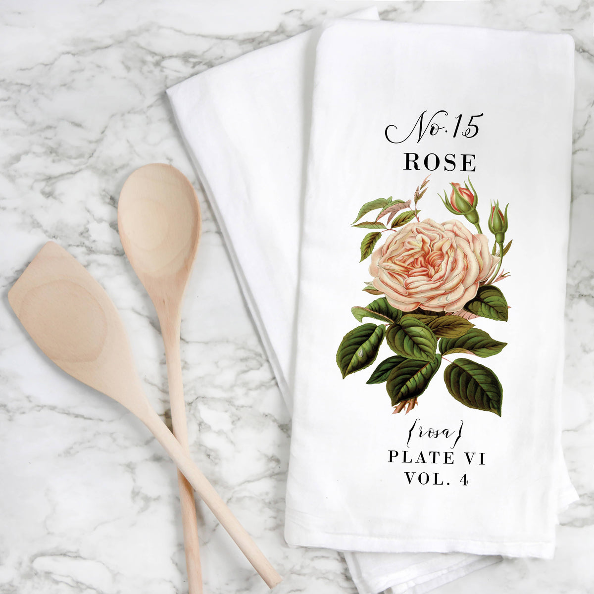 Rose Botanical Tea Towel