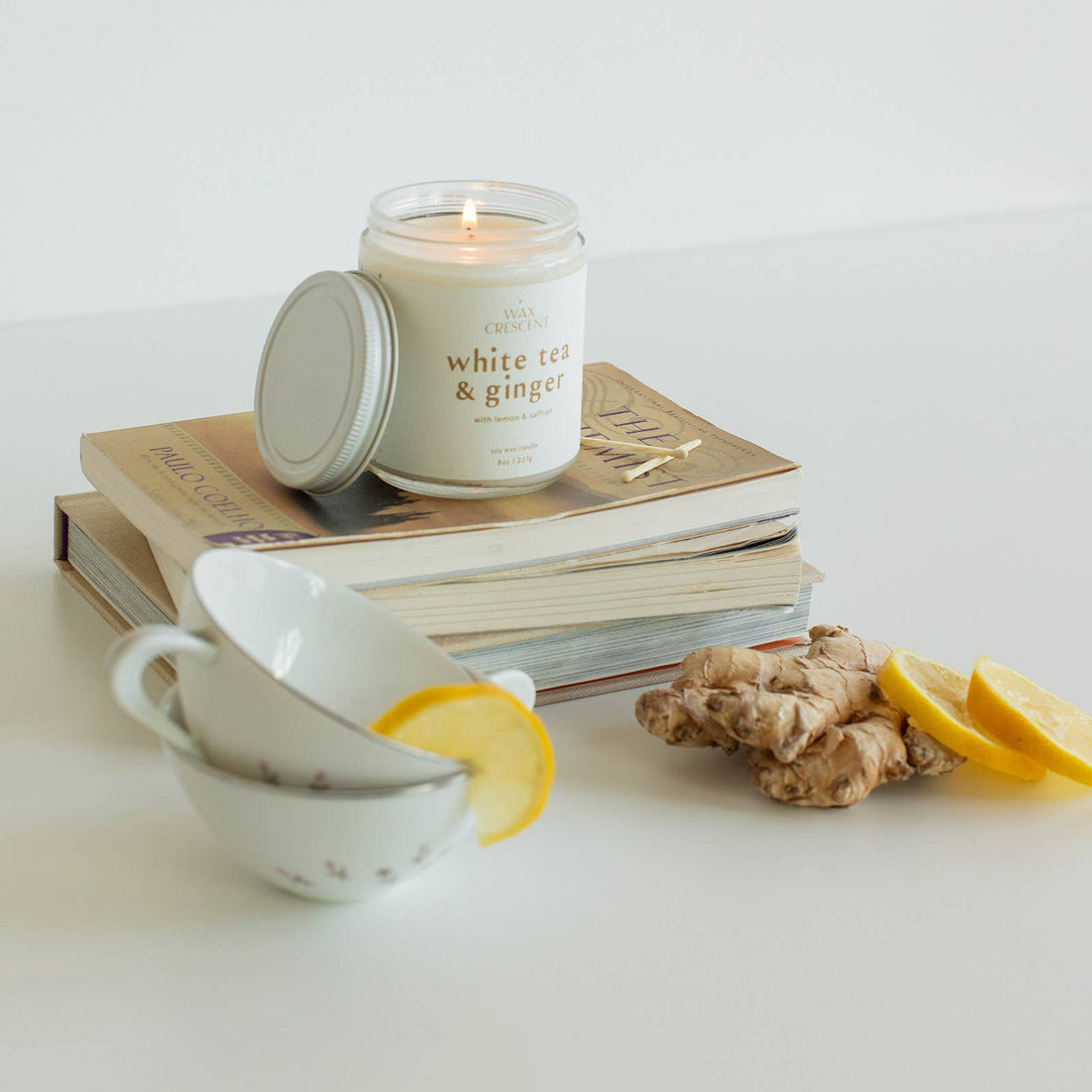 White Tea &amp; Ginger Soy Wax Candle