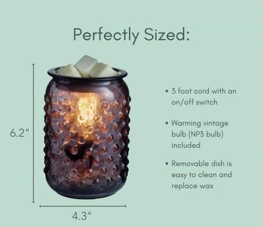 Smoky Hobnail Wax Melt Warmer