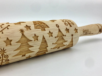 Whimsy Tree Embossed Rolling Pin