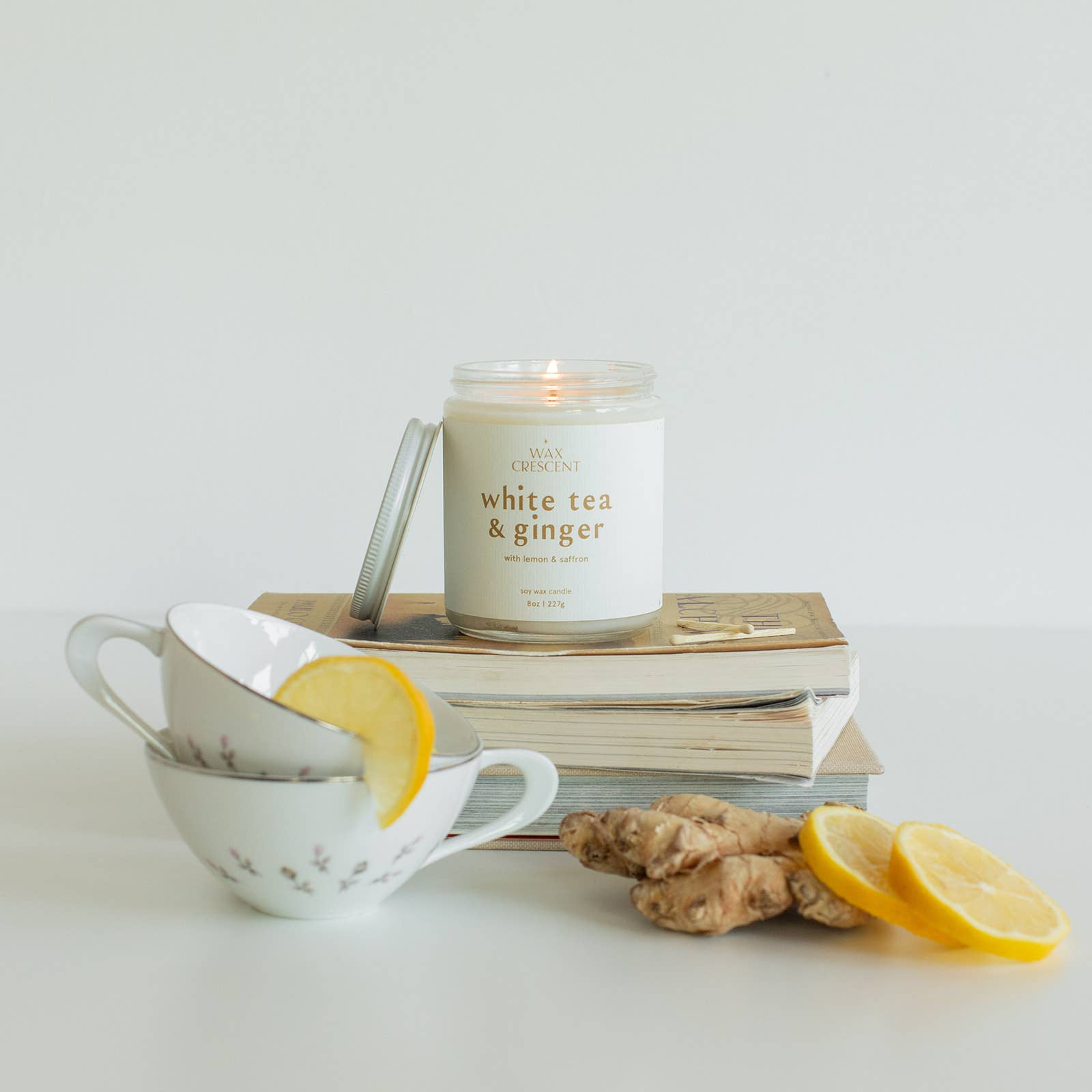 White Tea &amp; Ginger Soy Wax Candle