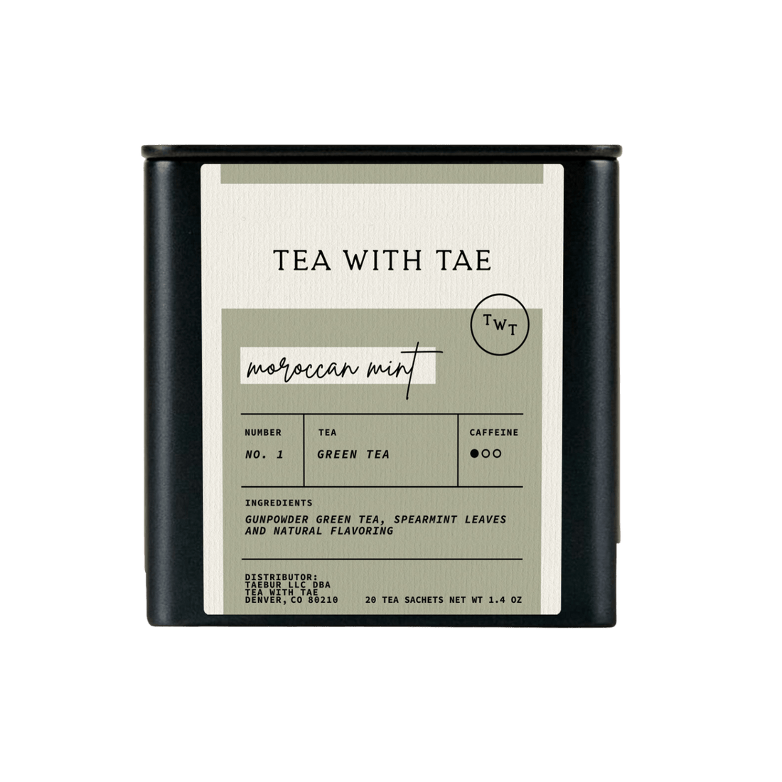Moroccan Mint Green Tea Tin