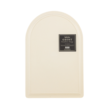 Beige arch-shaped tray with &