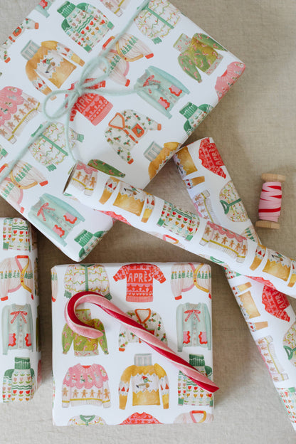 Gift Wrap Roll - Holiday Sweater