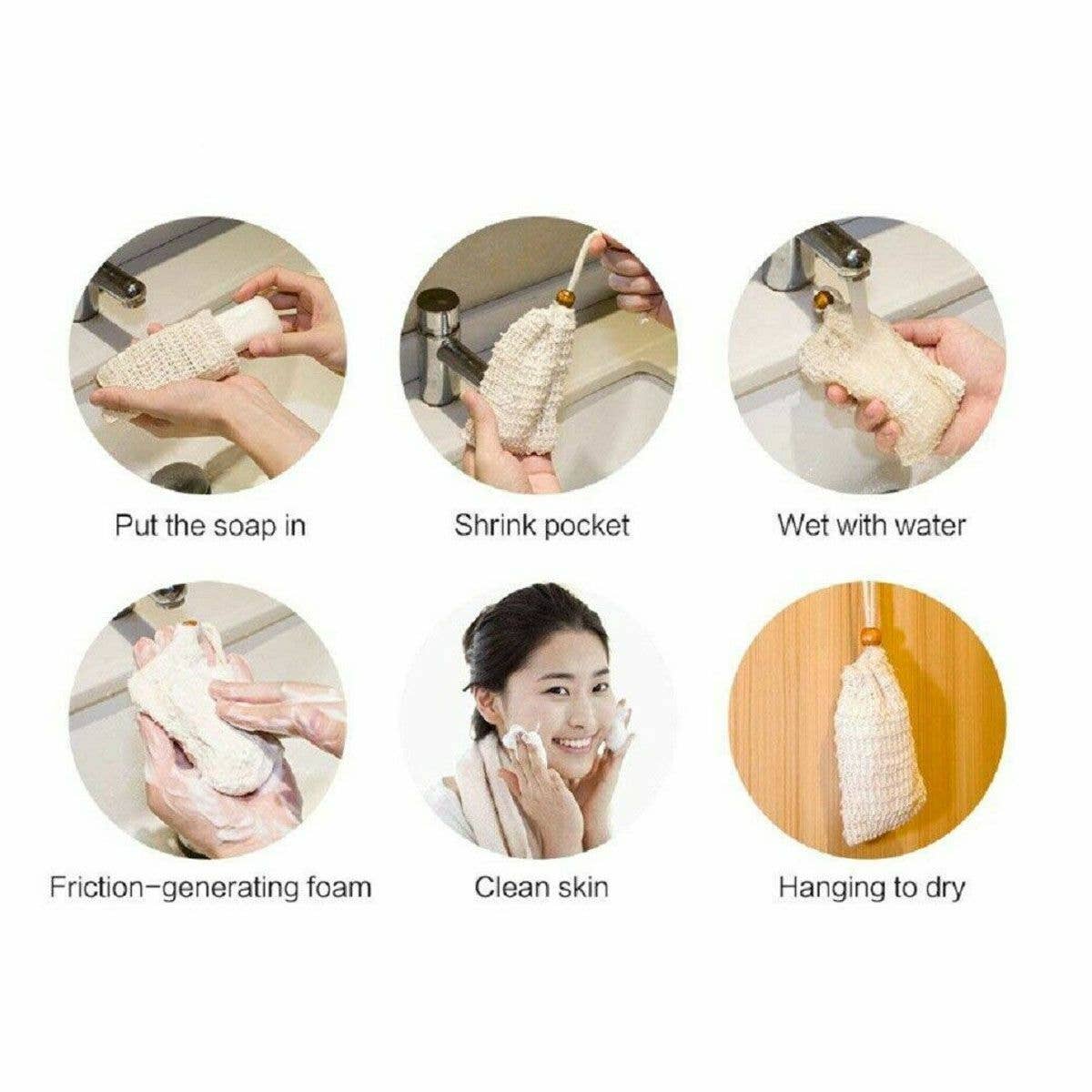 Sisal Soap Saver Pouch