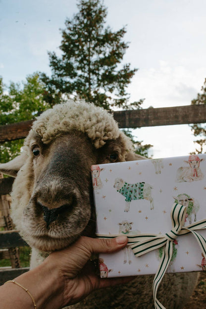 Gift Wrap Roll - Holiday Sheep