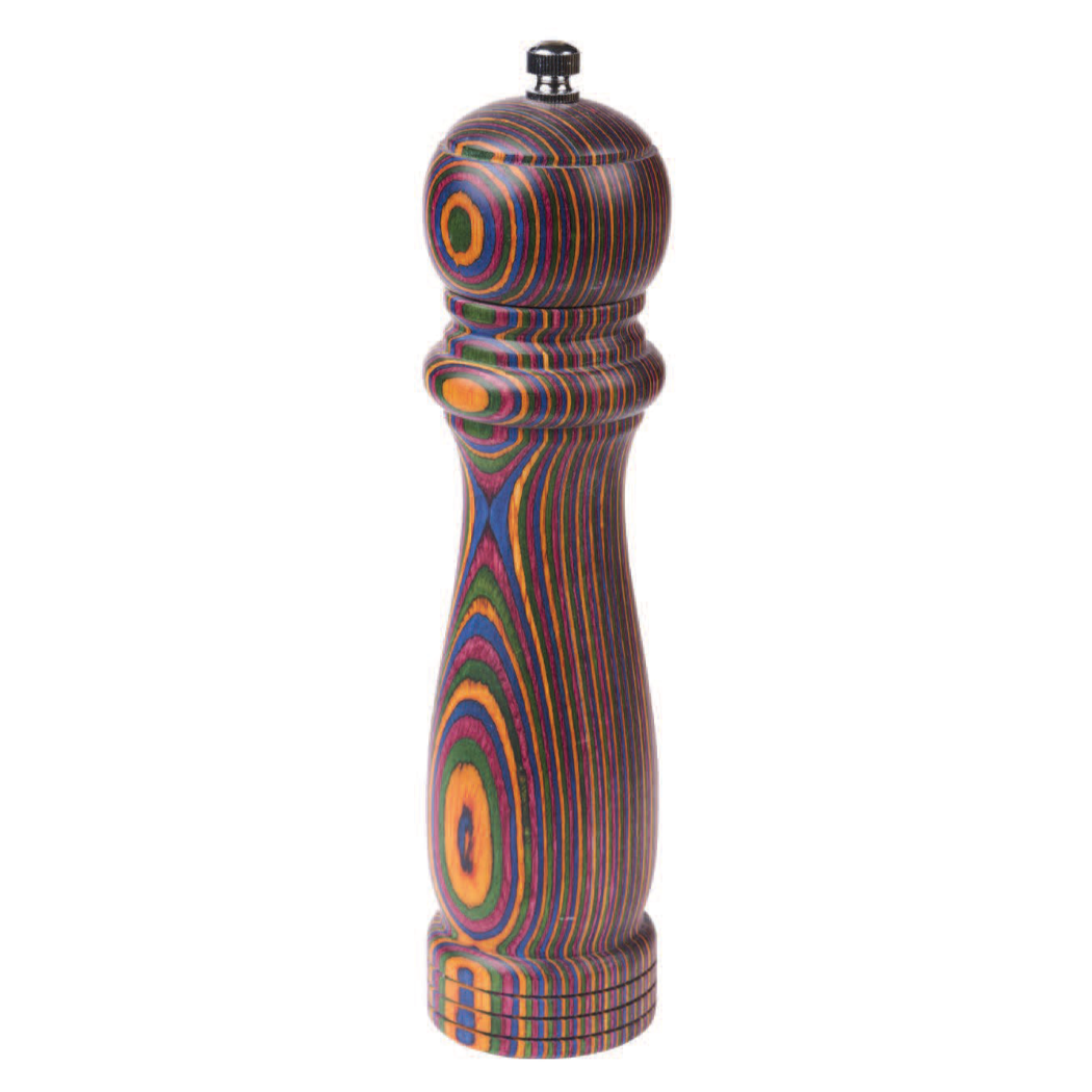 8" Rainbow Pakka Pepper/Salt Mill