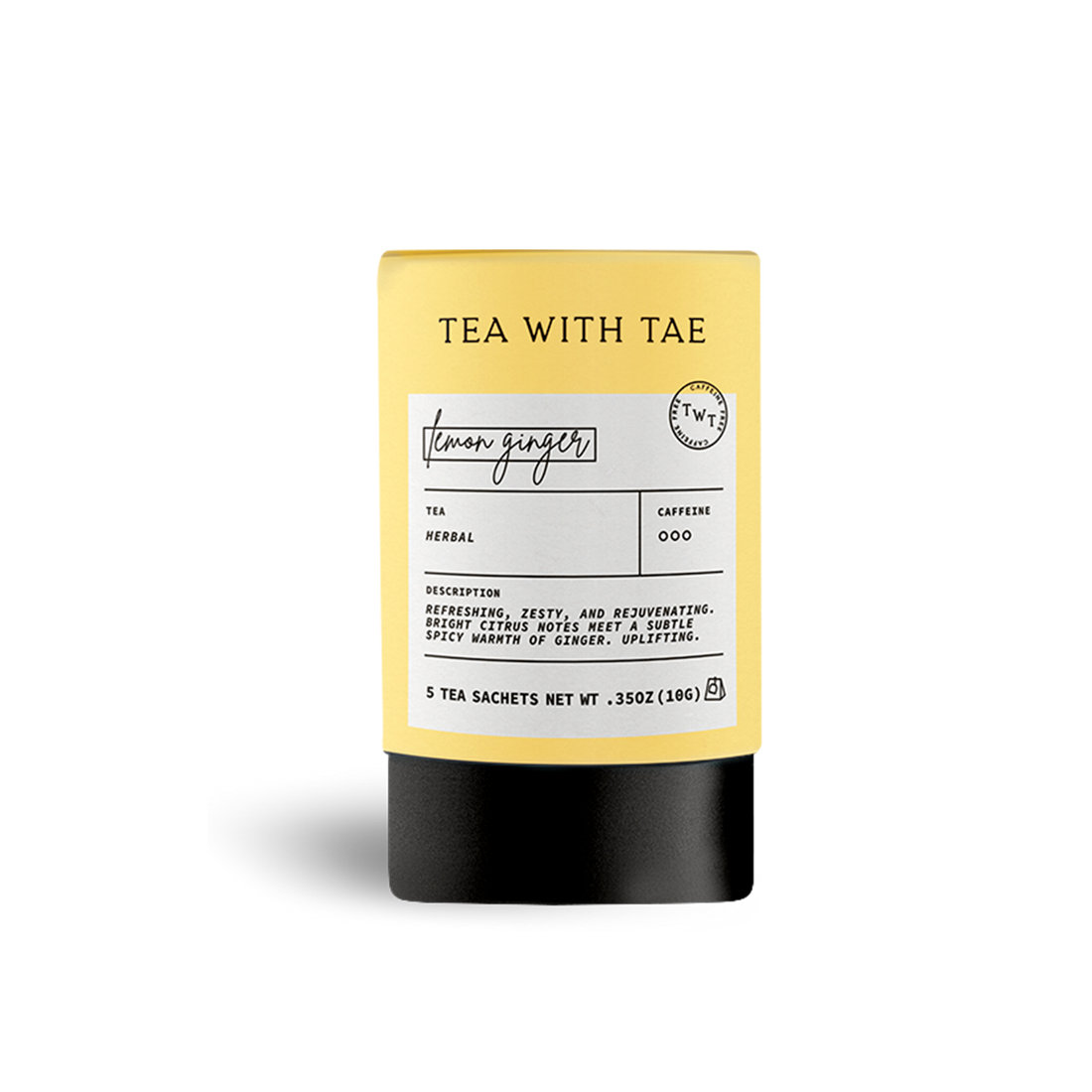 Lemon Ginger Herbal Mini Tea Tube