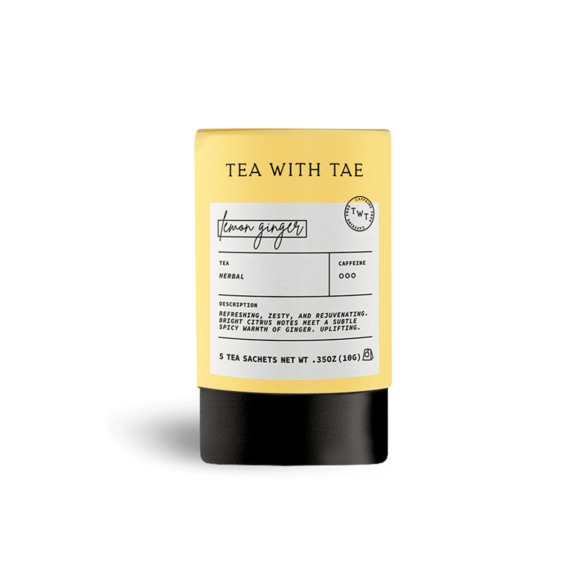 Lemon Ginger Herbal Mini Tea Tube