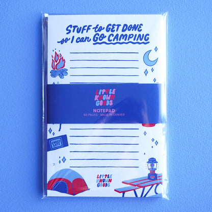 Camping Notepad