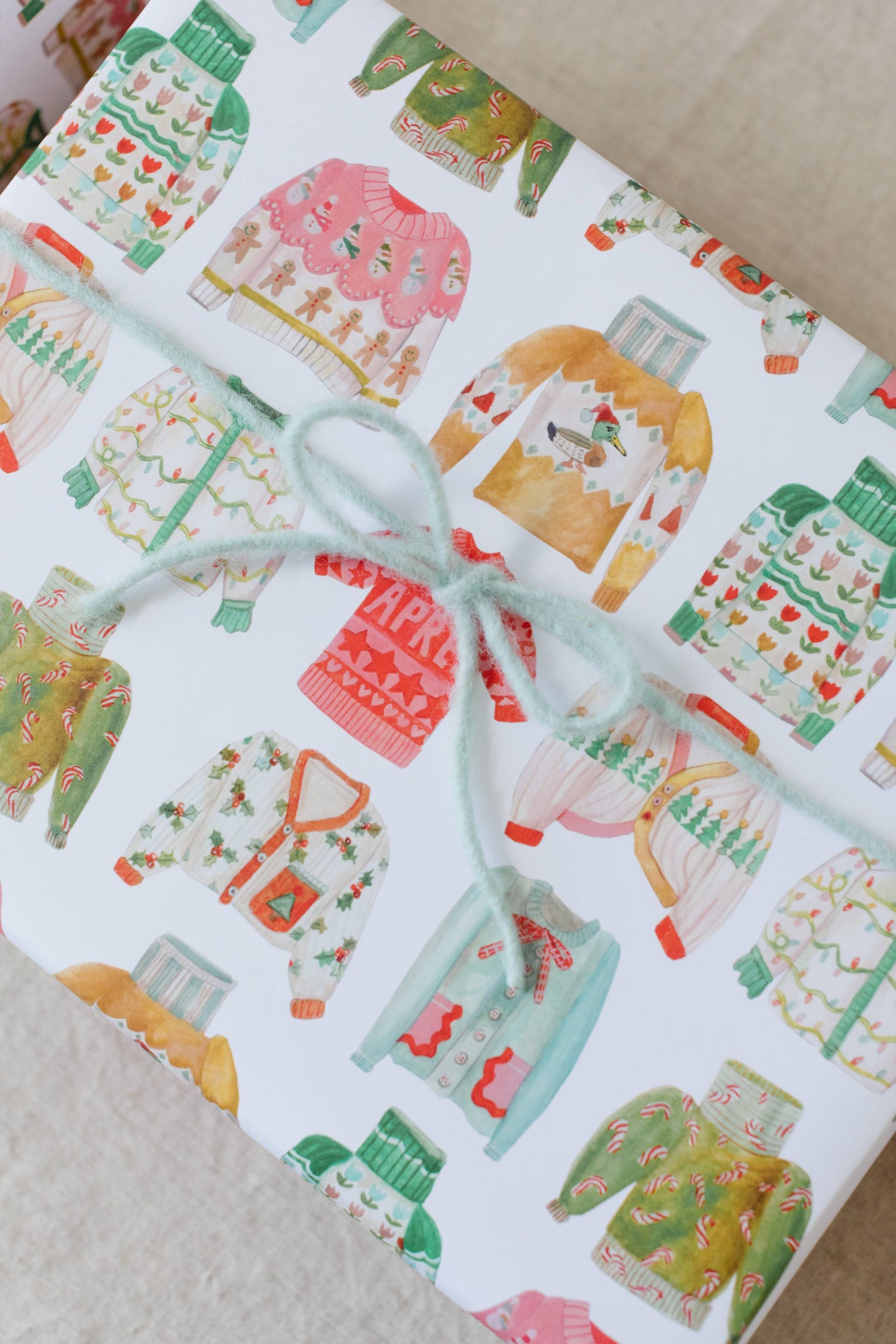 Gift Wrap Roll - Holiday Sweater