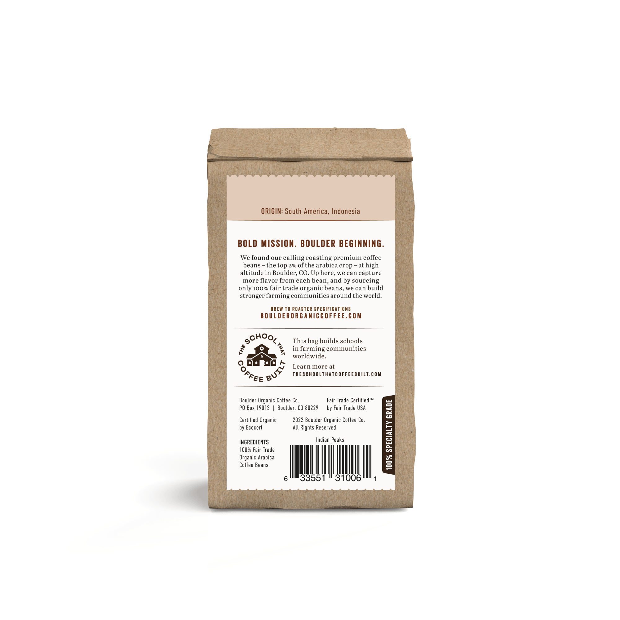 Indian Peaks Whole Bean Coffee