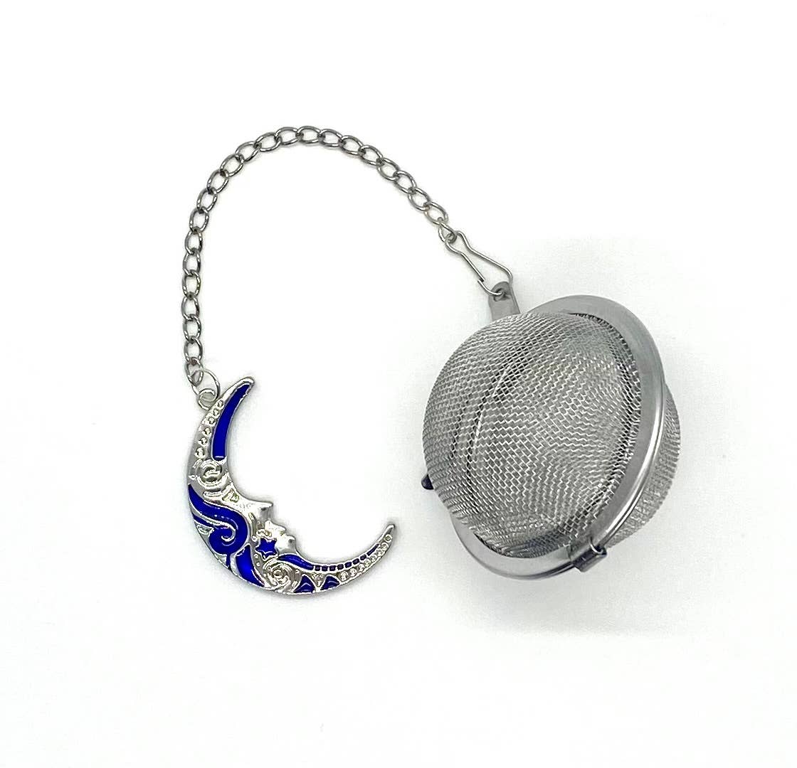 Tea Infuser Ball with Blue Moon Charm