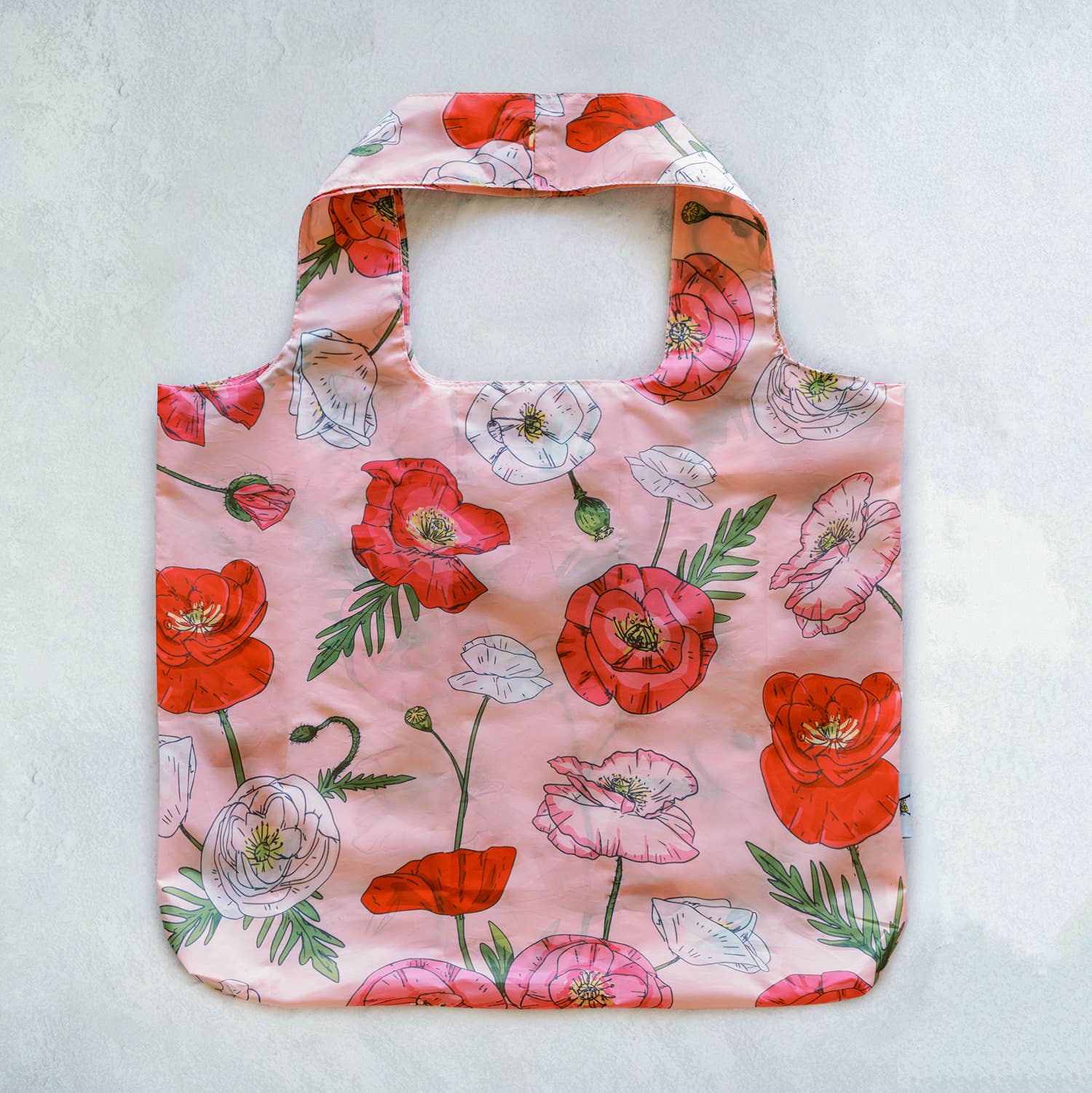 Pink Poppies Tote Bag